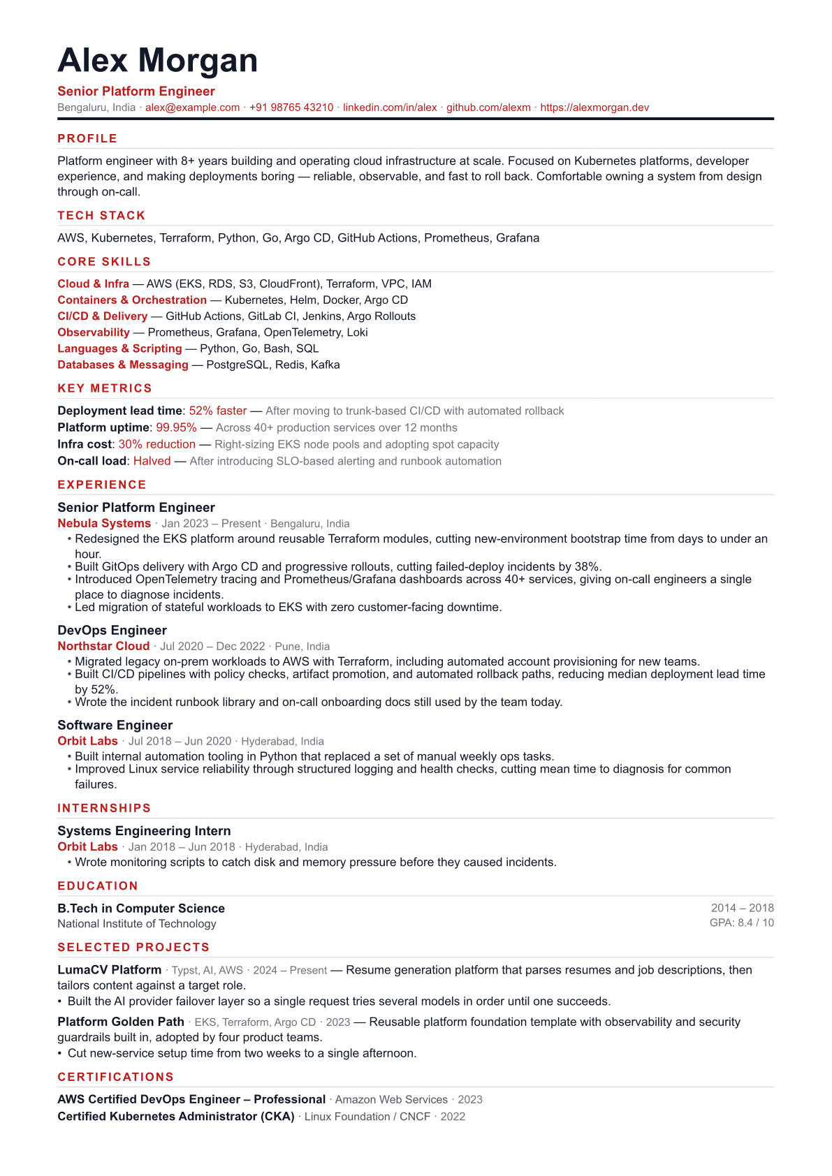 Apex template preview